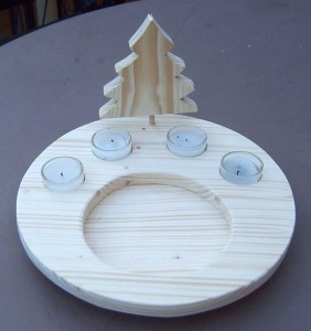 Adventsteller  28 cm aus Fichtenholz