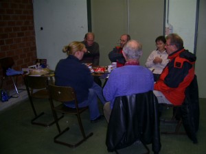 kleine Pause zur Stärtkung während der anstrengenden Kursarbeit  